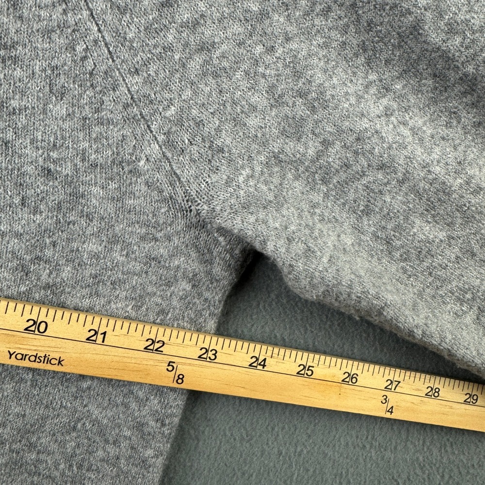 J.Crew Gray Merino Wool Alpaca Blend Rolled Mock Neck Sweater BD613 Size L - Picture 7 of 8